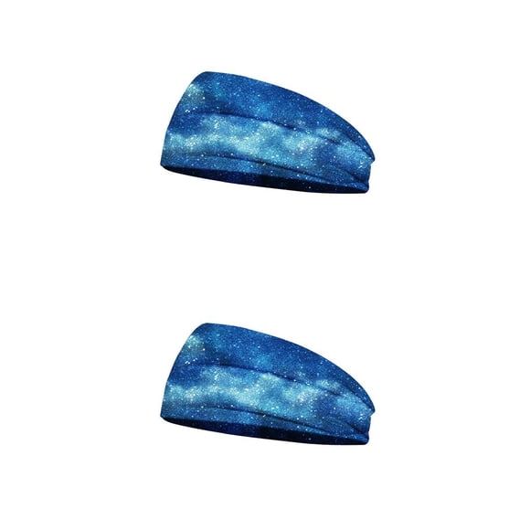 Qarigey Diadema de ganchillo Deportes Tie-dye Sweatband Antideslizante Hairbands Accesorios para peinados para Sporting Running Tipo 2 Tipo 2 2piezas