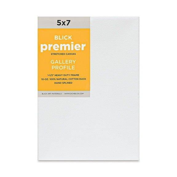 Blick Premier Stretched Cotton Canvas - Gallery Profile, Splined, 5" x 7"