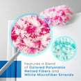 thumbnail image 4 of Fuller Brush Fuzzy Fan Duster - Netted Fiber Duster with Slanted Head Cleans Ceiling Fans Walls Bookshelves Door & Window Tops Removes Dust Dirt & Cobwebs (Head Only) - Pink, 4 of 8