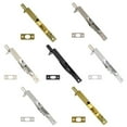 thumbnail image 2 of idh by st. simons 11010-014 solid brass flush bolt with square end, bright nickel - 6 in., 2 of 2
