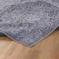 thumbnail image 6 of Mark&Day Washable Area Rugs, 2x10 Macy Traditional Purple Taupe Runner Area Rug (2'7" x 10'), 6 of 12