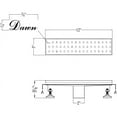 thumbnail image 2 of Dawn® LNE120304 Nile River Series - Linear Shower Drain 12"L, 2 of 2