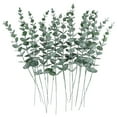 thumbnail image 1 of Shisuyan Green Artificial Leaves Home Decoration Plastic 24Pcs 15X1X0.2In, 1 of 8