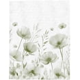 thumbnail image 5 of Throw Blanket Fleece Blanket for Couch, Watercolor Vintage Sage Green Flowers Soft Microfiber Fuzzy Blanket Lightweight Cozy Blanket for Home Bed Sofa 40 x 50 Inch, 5 of 6