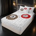 thumbnail image 3 of Erosebridal 8 Ball Zipper Full Size Comforter Sets 4-Piece, Red Leopard Front, Black Reversible, 3 of 7