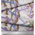 thumbnail image 3 of Soimoi polyester Crepe Fabric Animal Skin & Triangle Geometric Decor Fabric Printed Yard 42 Inch Wide, 3 of 3