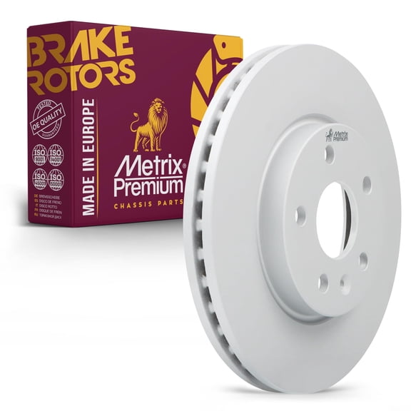 Metrix Premium Chassis Parts - 10.87 inch (276mm) Front Coated Vented Disc Brake Rotor Fits 2010-2019 Chevrolet Cruze, 2012-2020 Sonic, 2016 Cruze Limited, 2016-2019 Volt, 2017-23 Bolt EV, Bolt EUV