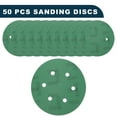 thumbnail image 4 of Unique Bargains Car Sanding Discs 6inch 6 Hole 400 Grit Abrasion Resistance | Round Hook and Loop Sandpaper Green 50 Pcs, 4 of 7