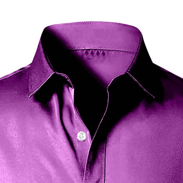 plum dress shirt for wedding Indochino Men's Custom Hyde Plum Purple Shirt