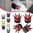 thumbnail image 2 of 4s Crown Car Tire Tyre Valves Dust Caps Cover B0V2 V1G2 BR, 2 of 8