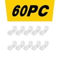 thumbnail image 1 of Fiudx Clips Autoadhesivos para Cables, Organizador de Escritorio de Fácil Instalación, Gestión Ordenada de Cables de Alimentación, Soportes para Cables de Carga, Uso En Oficina y Hogar, Paquete de 20, 1 of 7