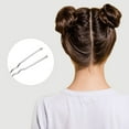 thumbnail image 6 of 50Pcs U Shaped Hair Pins,2.4inch Bun Hair Pins for Women with Storage Box，Women Lady Girls Bobby Pins French Hair Styling Pins Hair Accessories, 6 of 8