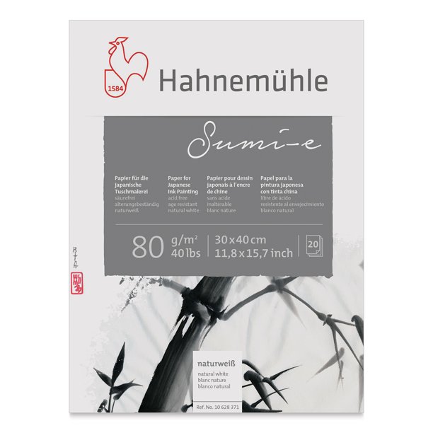Hahnemuhle Sumie Paper Pad 12'' x 16'', 20 Sheets