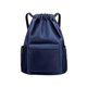 thumbnail image 1 of Mochila impermeable con cordón ajustable, bolsa de viaje con cordón ajustable, bolsa deportiva para hombres y mujeres, azul oscuro., 1 of 5