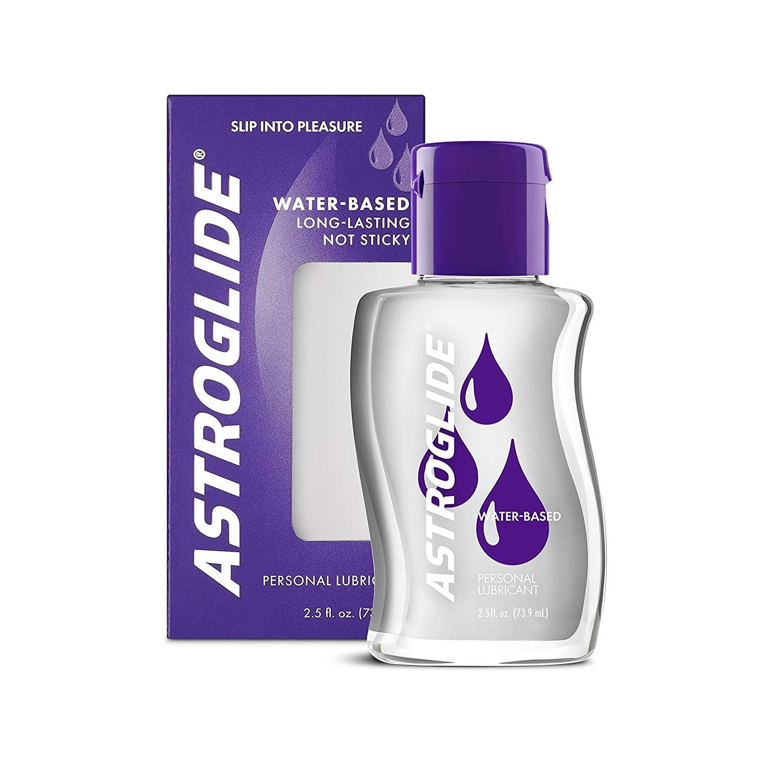 ASTROGLIDE 水溶性ボディローション 5 fl oz Astroglide Water-Based Personal Lubricant Liquid, Long-Lasting and