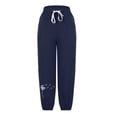thumbnail image 3 of ameIAEA Womens Cotton Linen Pants with Pockets Drawstring Elastic Waisted Comfy Pants Print Beach Trousers, 3 of 5
