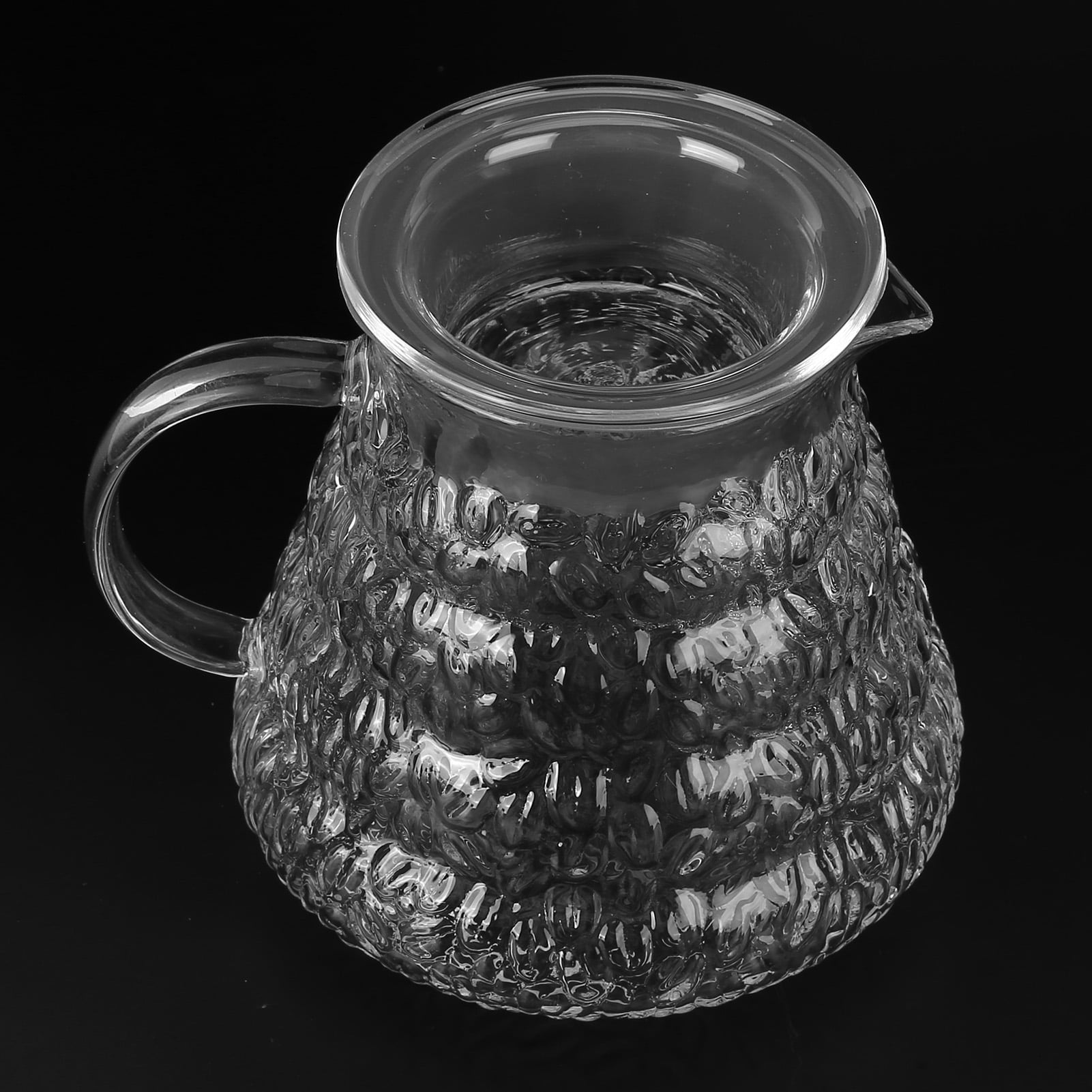 Luvan 44oz Glass Tea Kettle with Infuser,1.3L Clear Tea Pot for Loose  Tea,Glass Teapot Blooming Tea
