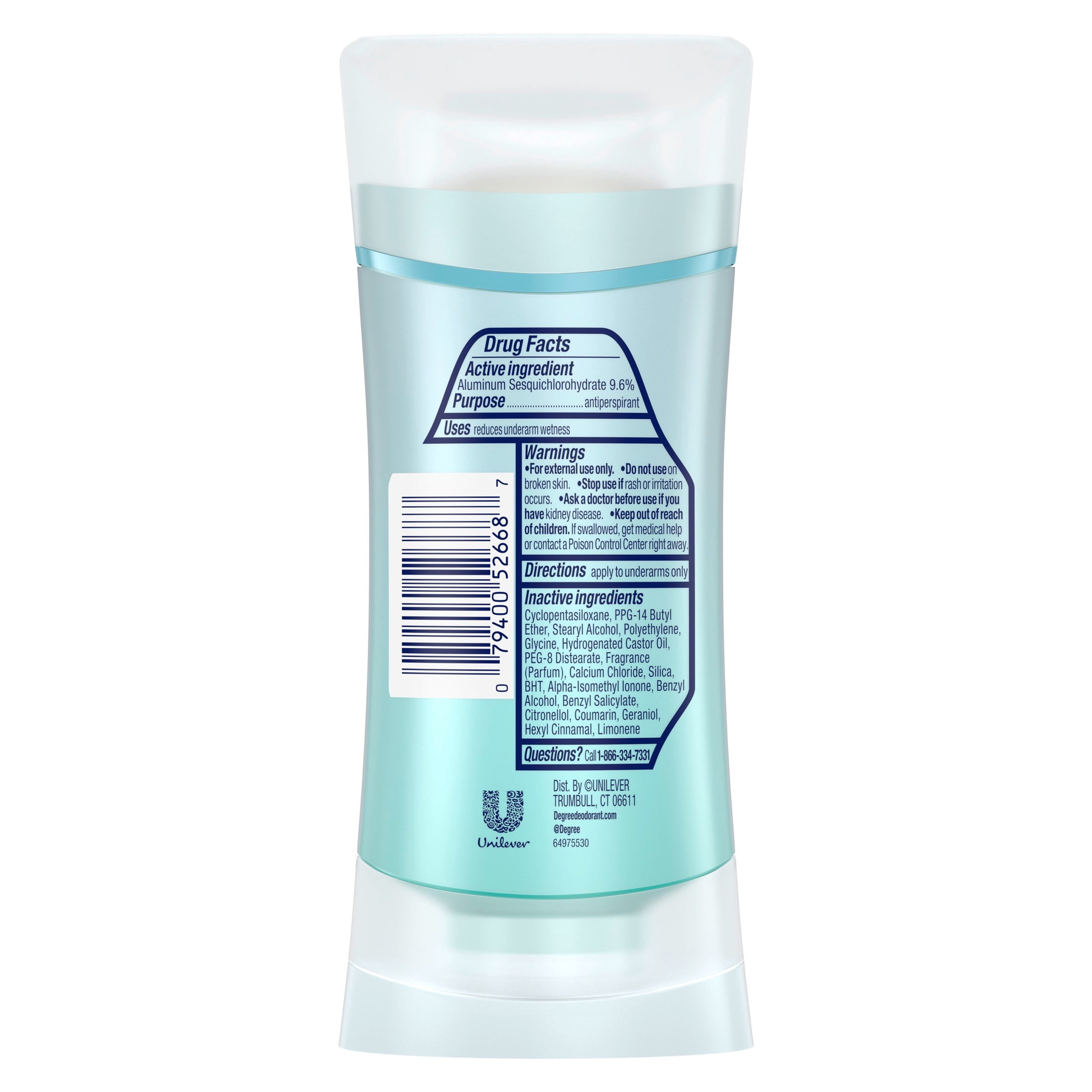 Degree 3 in 1 Antiperspirant Deodorant 72 Hour Protection Sexy Intrigue Against Sweat, Odor and Stains, 2.6 oz