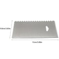 thumbnail image 4 of ziyahi Stainless Steel Cake Scraper Cream Icing Smoothers Teeth Edge Cakes Decorating Sugar Craft Baking Accessory Household Tools 15*9.8cm Type 1, 4 of 9