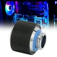 thumbnail image 1 of Quick Screw Fitting, High Durability 14mm OD Compression Fitting Electroplating Treatment  for Computer Black, 1 of 7
