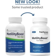 MotilityBoost for Men Fertility Supplement: Support Sperm Motility, 60 ea