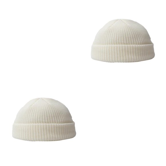 Minnieouse Sombrero de hilo de punto de invierno personalidad Unisex moda al aire libre cálido gorros de cabeza corta hombres mujeres sombreros patinaje Type2 NO2 Minnieouse CBP336028