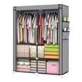 thumbnail image 1 of YOUUD Wardrobe Storage Closet Clothes Portable Wardrobe Storage Closet Portable Closet Organizer Portable Closets Wardrobe Closet Organizer Shelf Wardrobe Clothes Organizer Standing Closet Brown, 1 of 2