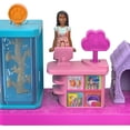 thumbnail image 5 of Barbie Mini BarbieLand Juego coleccionable de boutique para mascotas con muñeca de 1,5 pulgadas, expositor de productos para mascotas, soporte de salida, casa para mascotas y cestas para gatos para ju, 5 of 5