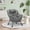 Gray, variant on LAZY BUDDY Lazy Chair with Side Pocket, Comfy Accent Lounge Chair, Leisure Reading Chair with Armrests for Bedroom, Living Room