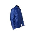 thumbnail image 2 of Mens Motorcycle Style Blue Designer Genuine Leather Jacket SouthBeachLeather, 2 of 7