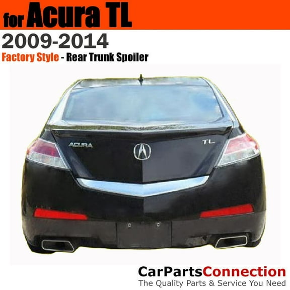 Trunk Spoiler Compatible With 2009 2010 2011 2012 2013 2014 Acura TL Sedan Lip Painted Color NH736M Grigio Metallic