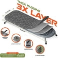 thumbnail image 3 of XABITAT Table Top Ironing Board W/Wall Mount | D-Crease | Portable Space Saving Mini Laundry Room| Foldable Small Ironing Board with Iron Holder | Grey, 3 of 8