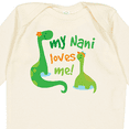thumbnail image 4 of Inktastic My Nani Loves Me Grandson Dinosaur Boys Long Sleeve Baby Bodysuit, 4 of 5