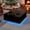 Black, variant on Aphthongs 43.3 Inch Coffee Table with LED Lights, High Glossy Center Table with 2 Storage Drawers