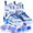 Blue-L, variant on TOMSHOO Adjustable Light Up Roller Skates