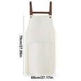 thumbnail image 3 of Noothes Apron With Sleeves,Long Sleeve Apron Adjustable Bib Apron With Pockets Cooking Kitchen Aprons For Women Men, 3 of 7