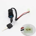 thumbnail image 4 of Llave de encendido de 4 piezas y 2 cables de encendido / apagado para scooter, motocicleta, Go Kart Trike Zulema Interruptor de llave universal, 4 of 7