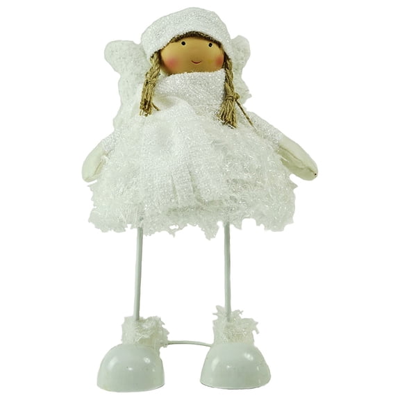 Northlight Snowy Plush Angel Bobble Girl Christmas Figure - 24"