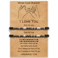 thumbnail image 1 of Pulseras Desimtion I Love You Morse Code Larga Distancia, 1 of 7