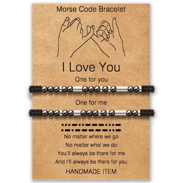 Pulseras Desimtion I Love You Morse Code Larga Distancia