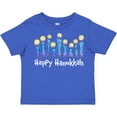 thumbnail image 3 of Inktastic Happy Hanukkah with lit candles Boys or Girls Toddler T-Shirt, 3 of 5