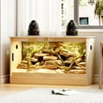 thumbnail image 2 of NARTRU 90 Gallon Large Wooden Reptile Habitat Terrarium Tank with Glass Sliding Doors, Screen Ventilation, 2 of 9