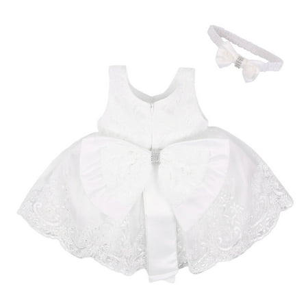 

Inevnen Toddler Baby Girl Princess Dress Tutu Sleeveless Bowknot Wedding Party Gown Dresses