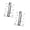 Silver-6, variant on Heavy Duty Double Swing Hinge Stainless Steel Rust For High Areas