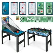Gymax 14-in-1 Combo Game Table Set with Hockey Billiard Ping Pong Bowling Chess