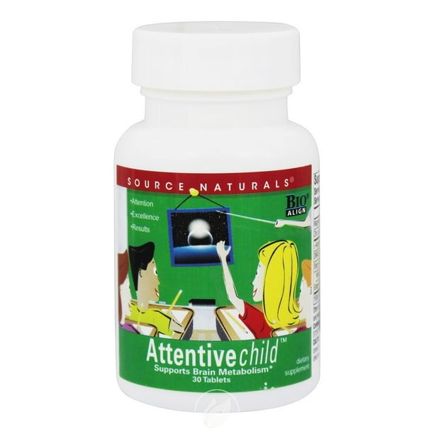 Source Naturals Attentive Child, 30 Tablets, Pack of 2
