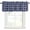 Blue, variant on Brown Plaid Kitchen Valances for Windows, Farmhouse Vintage Abstract Trelli Gingham Bathroom Window Valances 42x12 Inch Rod Pocket Window Treatments Valance Curtains for Living Room Bedroom Decor