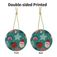 thumbnail image 3 of Adorno navideño colgante de Feliz Navidad para árbol de Navidad - Decoraciones colgantes de cerámica para fiestas - Ideas para regalar adornos navideños, 3 of 8