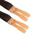 thumbnail image 2 of Buyless Fashion Button End Logger Work 2 Pack Suspenders for Men - 48" Adjustable Straps 1 1/4" - X Shape - 5125-2-Brown, 2 of 7
