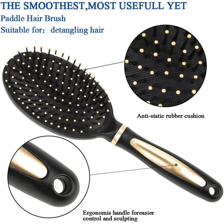 Abaima 5-Piece Hair Brush and Comb Set, Anti-Static photo 2